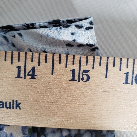 NWT INC International Concepts Blue Lattice Snake Print Skirt Sz 6 - Picture 8 of 8